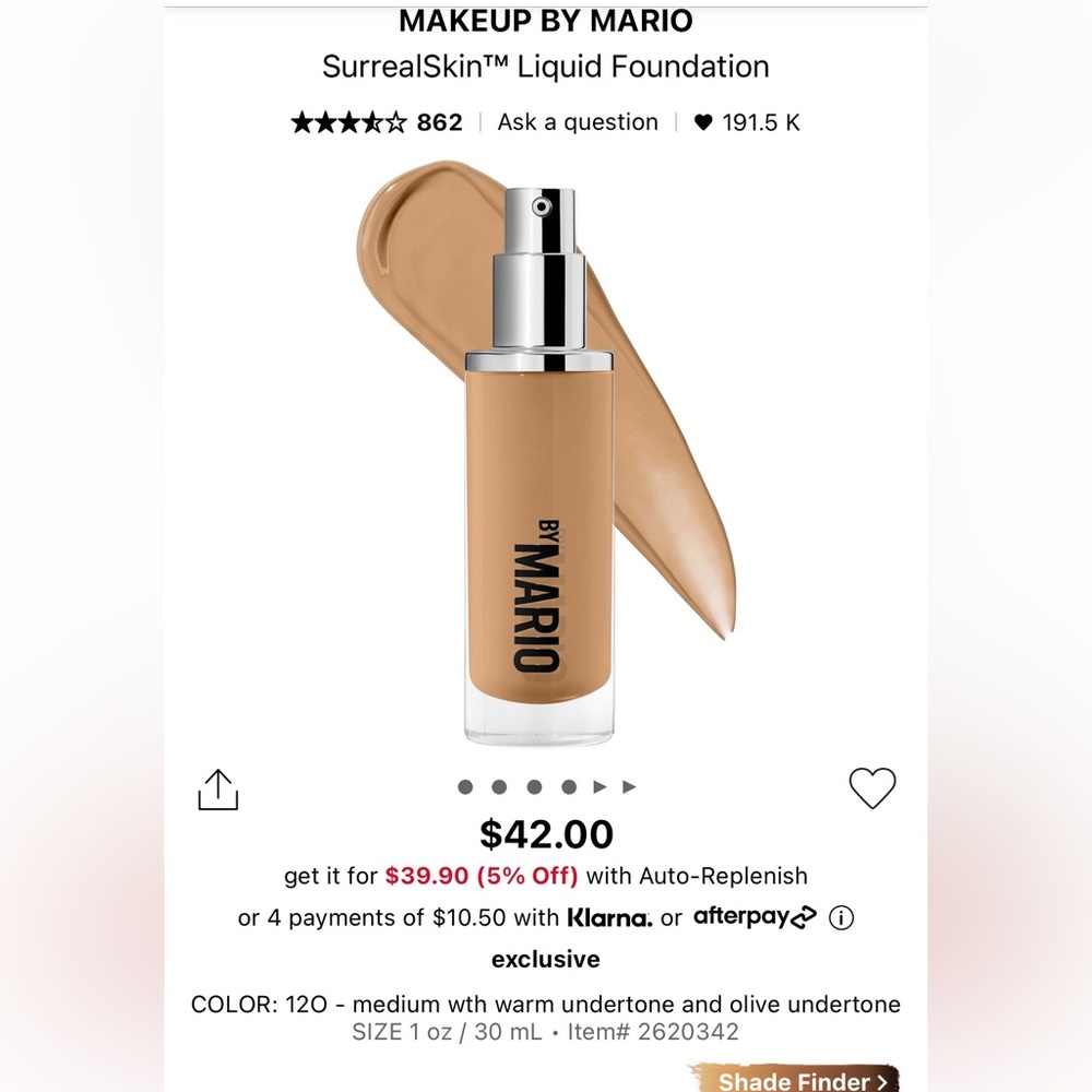 Makeup by Mario foundation